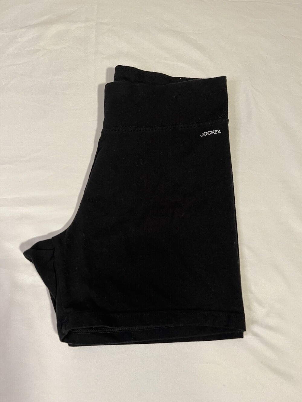 Jockey Women’s Bike Shorts Size M Black Stretch High Waist